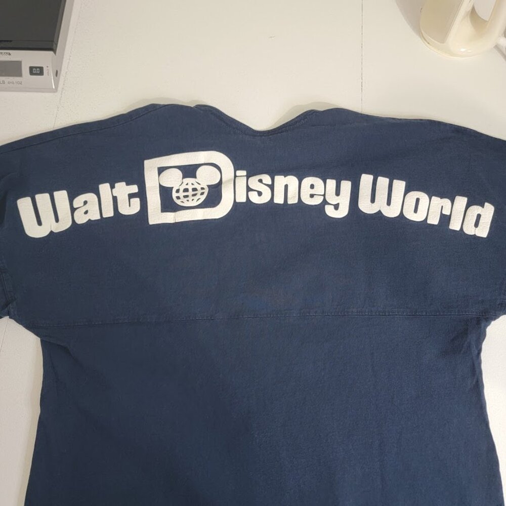 Disney Parks Authentic Walt Disney World Spirit Jersey Size M Blue Mickey Cotton - Picture 5 of 12